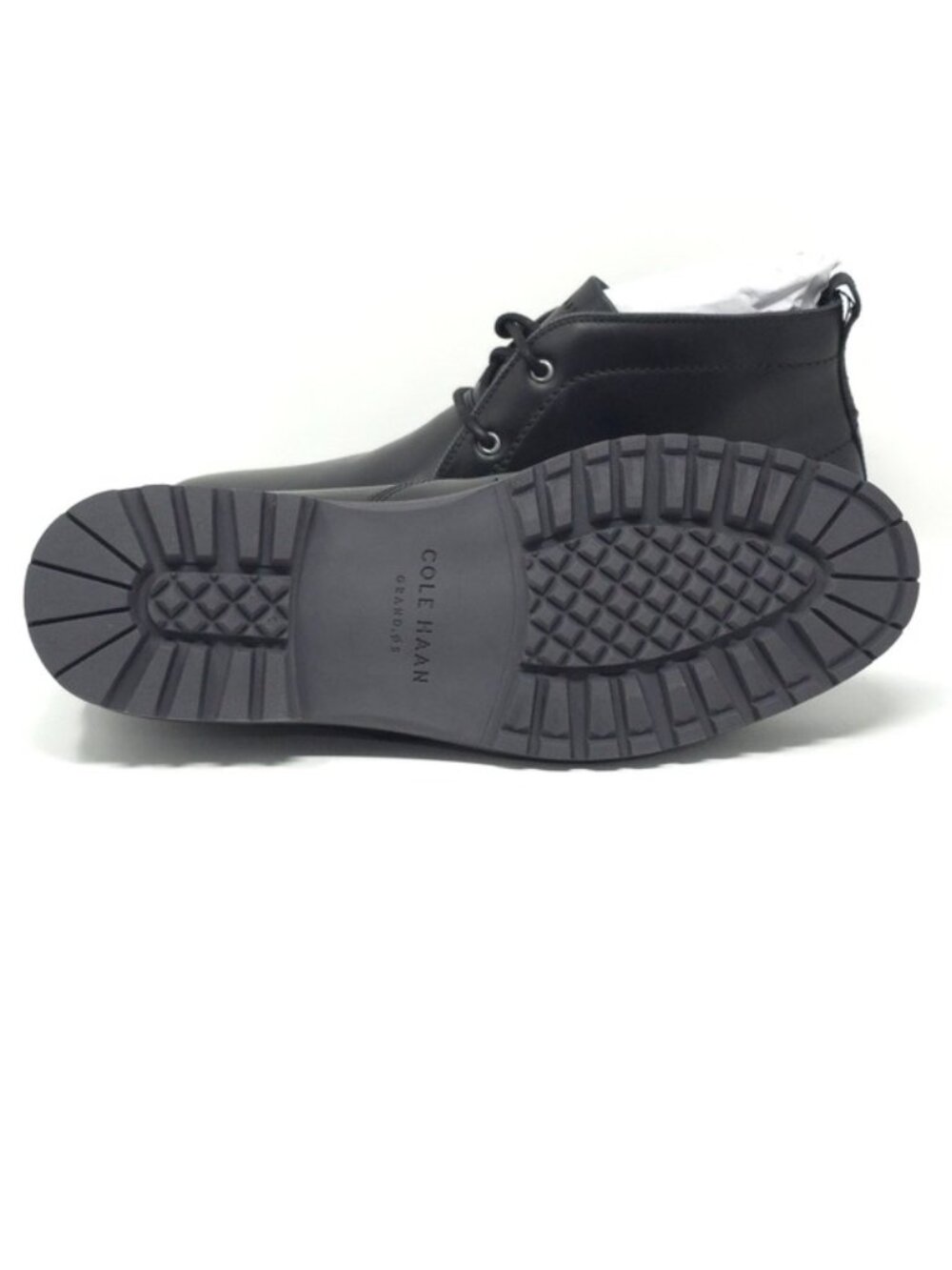 Cole Haan Chukka Boots Midland Lug Water Resistant Leather Black - Picture 9 of 13